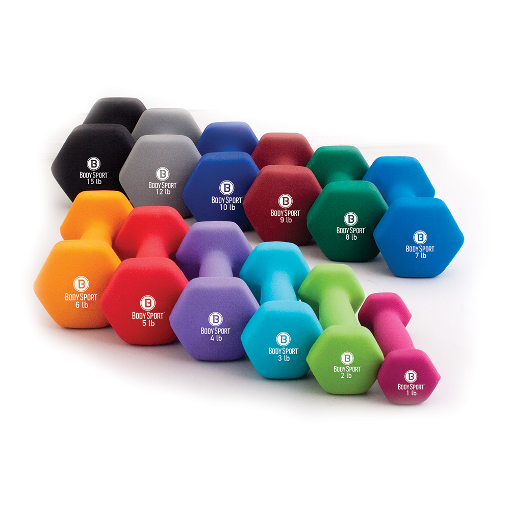 Neoprene Dumbells - Colored/Single